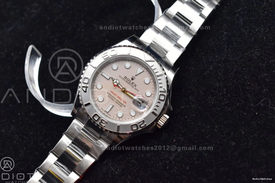 Yacht-Master A 1208 Carnation Bracelet Dial GSF Best SS 1:1 116622 on Edition Effortless 0514